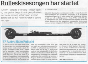 FF Active Skate rulleski i svart, designet for stabilitet og komfort for både nybegynnere og proffe.