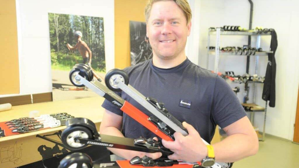 Henrik satser på rulleski med høy grad av komfår og glede