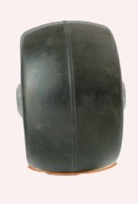 klassisk rulleskihjul standard et klassisk rulleskihjul standard. sort på hvit bakgrunn