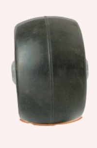 et klassisk rulleskihjul standard. sort på hvit bakgrunn