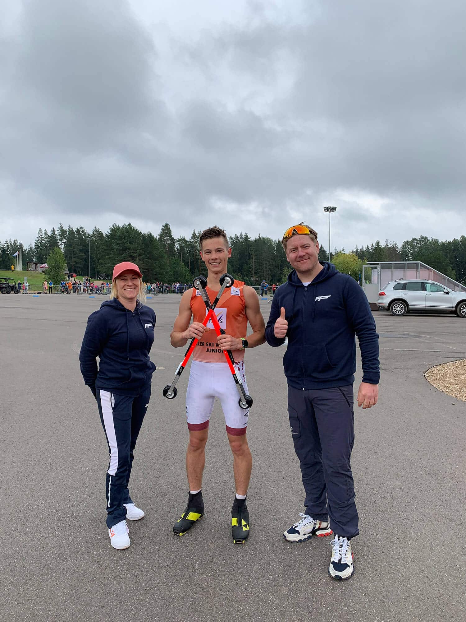 Henrik Georg Lindhagen, Pernille Engebretsen and FF teammate