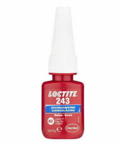 Loctite 243 gjengelås har 72 timer herding etter montering.