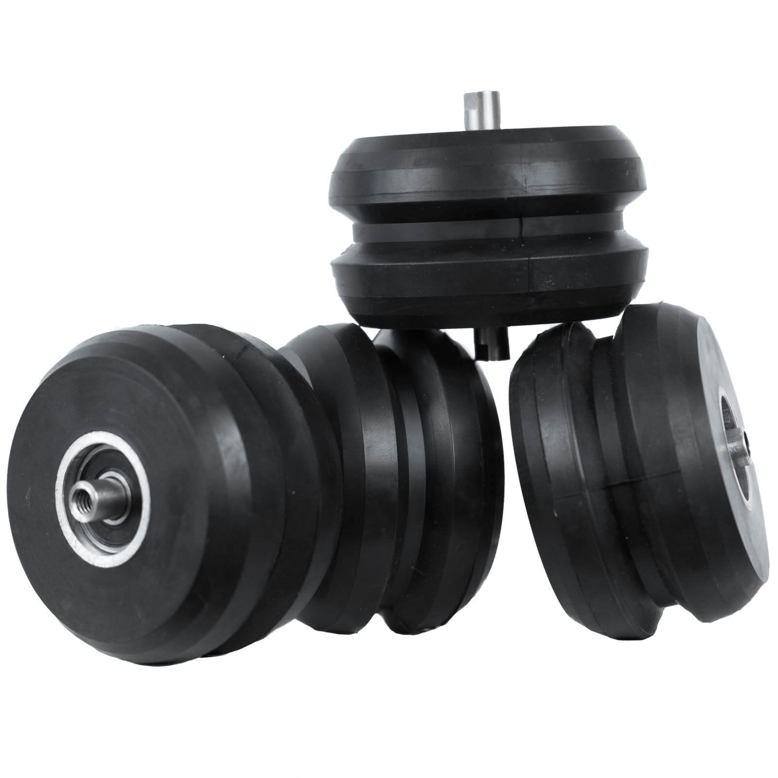 V spors hjulet med aksling. Passer de fleste merker klassiske rulleski.